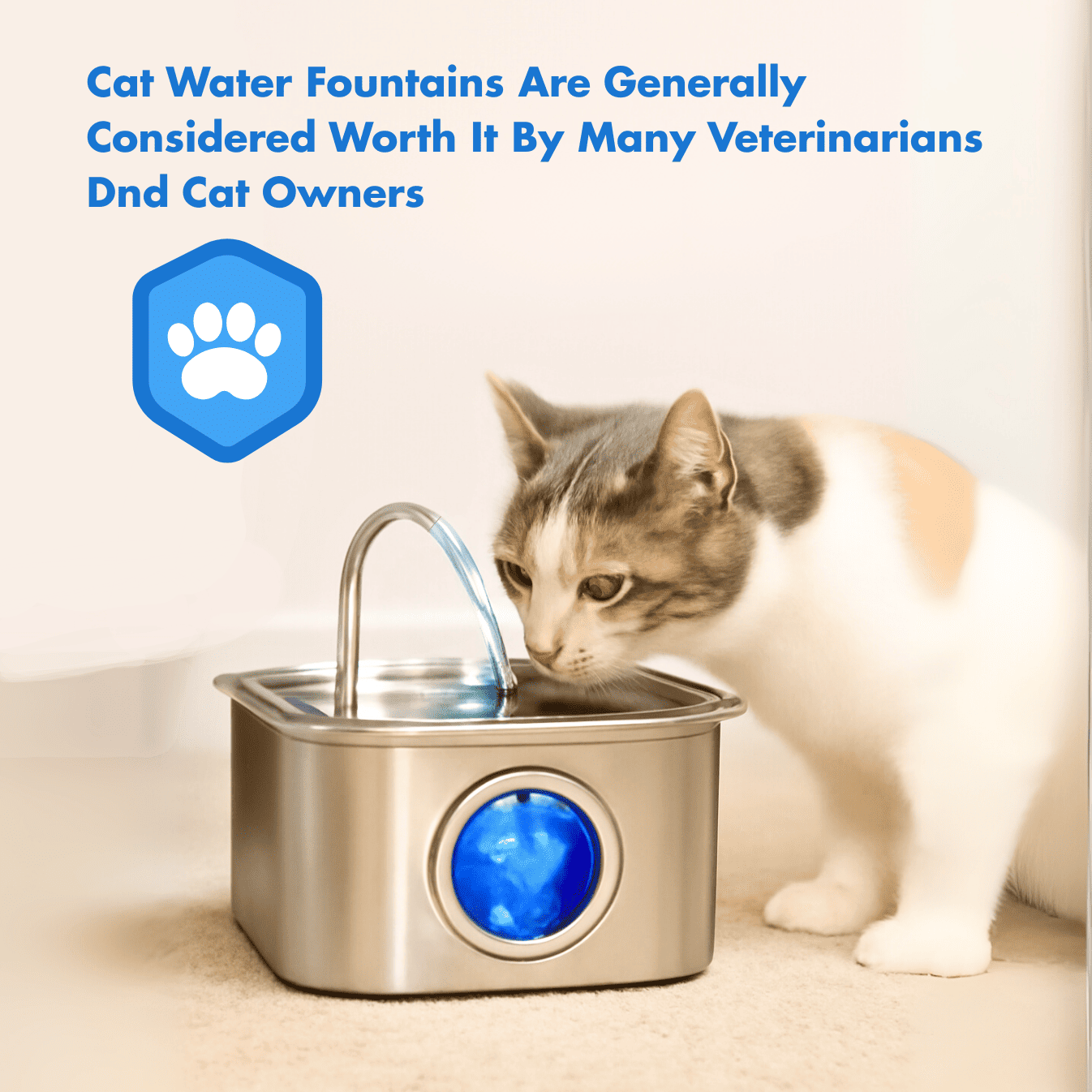 HydroCat Stainless Steel Water Fountain